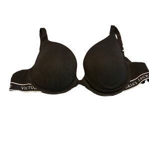 Victoria Secret T Shiet Black Lightly Lined Victoria's Secret Band Demi Bra 36C